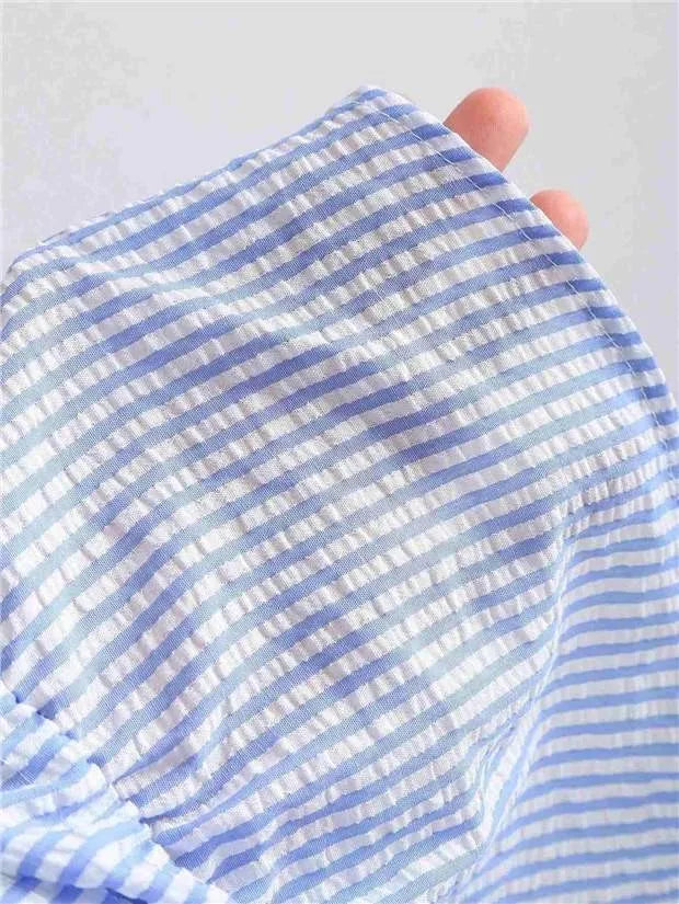 Conjunto Casual Rayas Verano Chaleco Pantalones