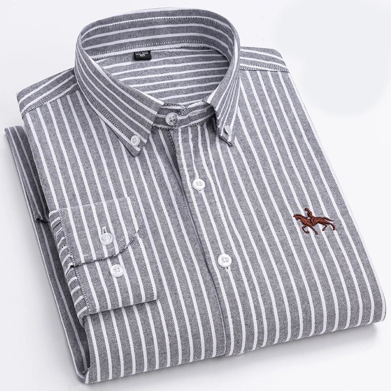 Camisa Oxford Algodón Hombre Formal