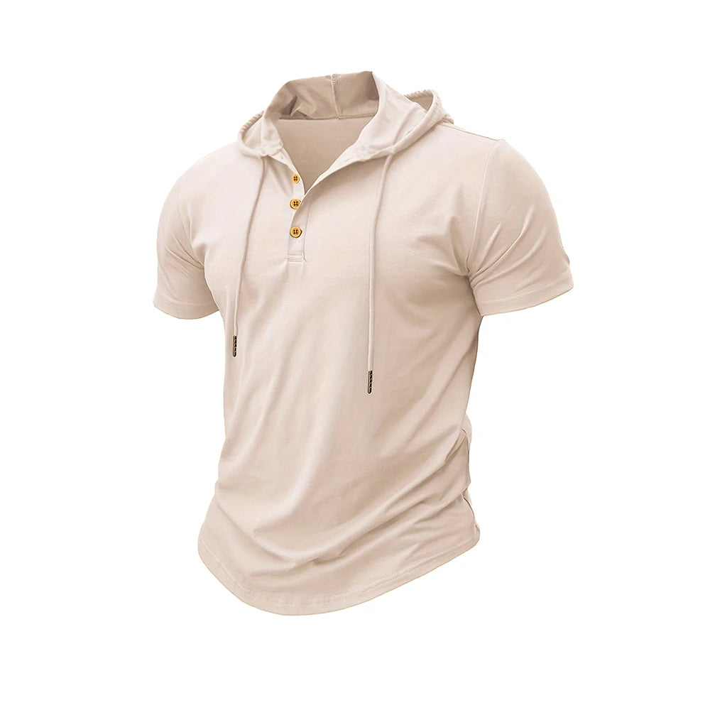Camiseta Capucha Deportiva Hombre Fitness